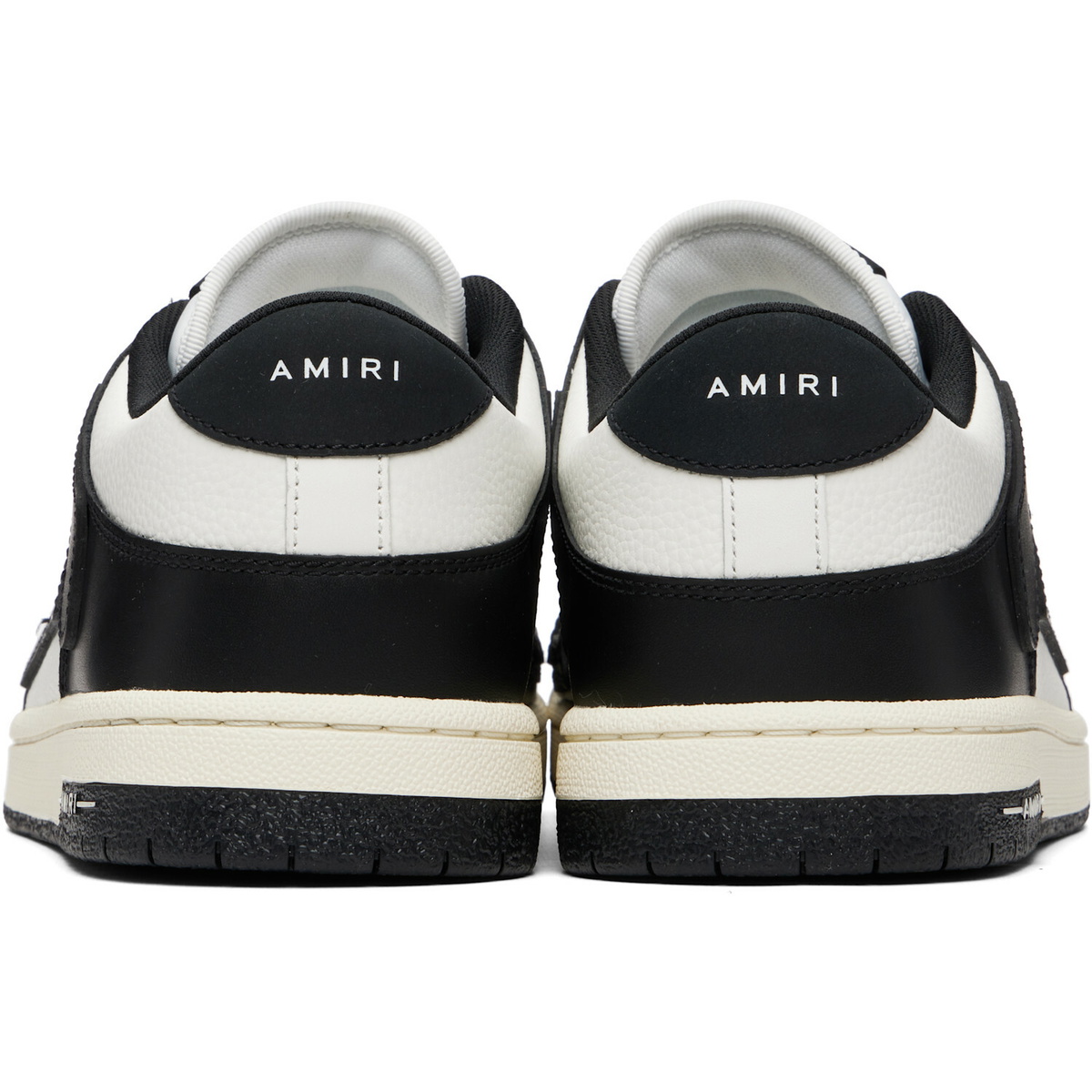 AMIRI Black & White Skel Top Low Sneakers
