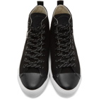 McQ Alexander McQueen Black Swallow Orbyt High-Top Sneakers