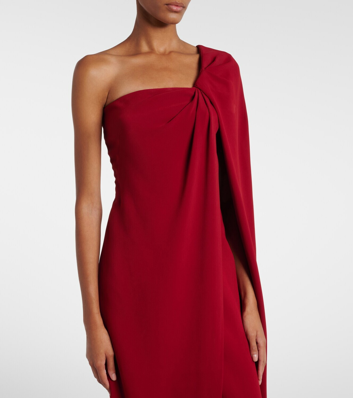 Givenchy Asymmetric caped maxi dress