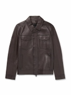 Yves Salomon - Leather Blouson Jacket - Brown