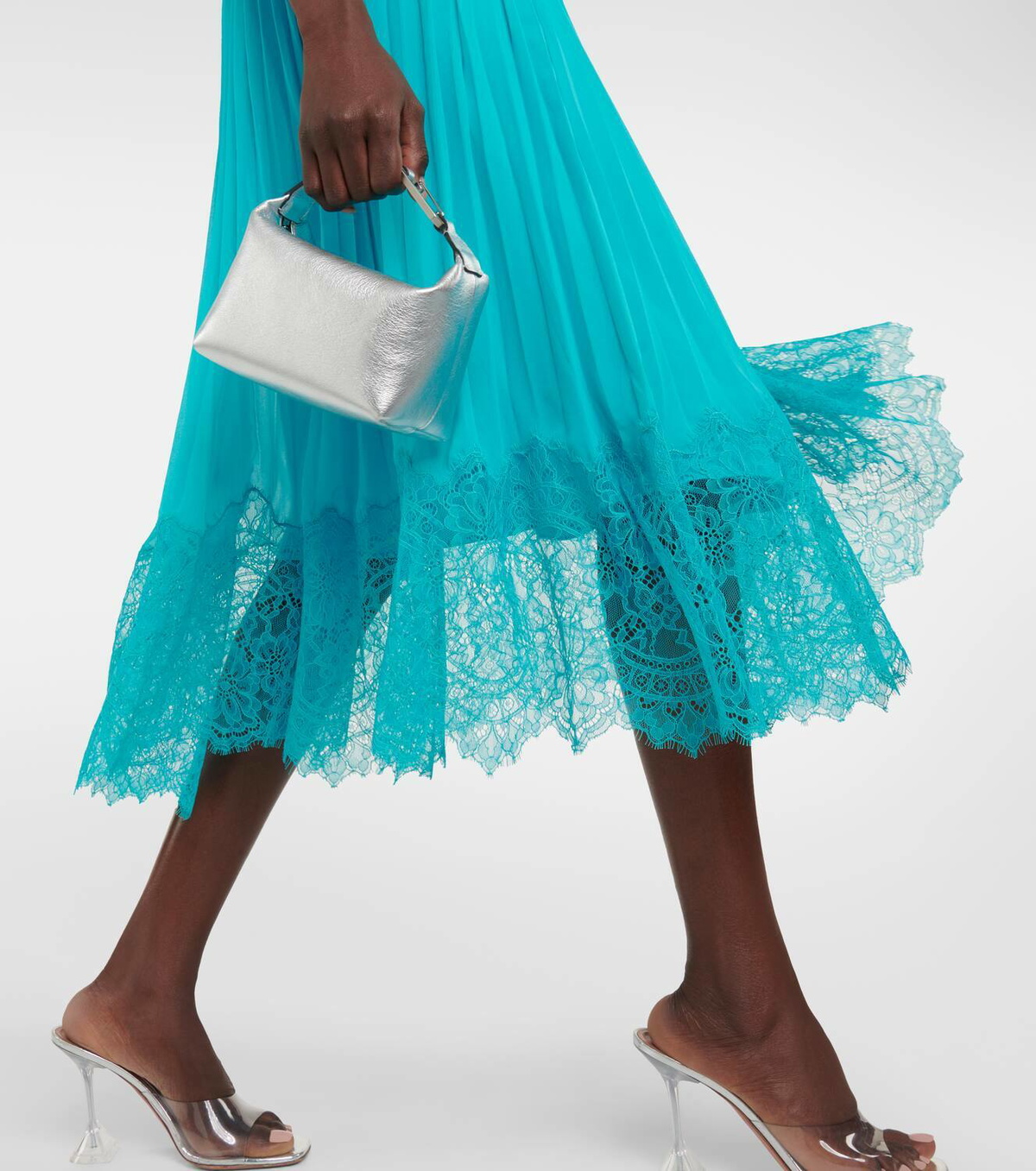 sachin and babi light blue dress Blossom Chiffon Maxi Dress - Pink