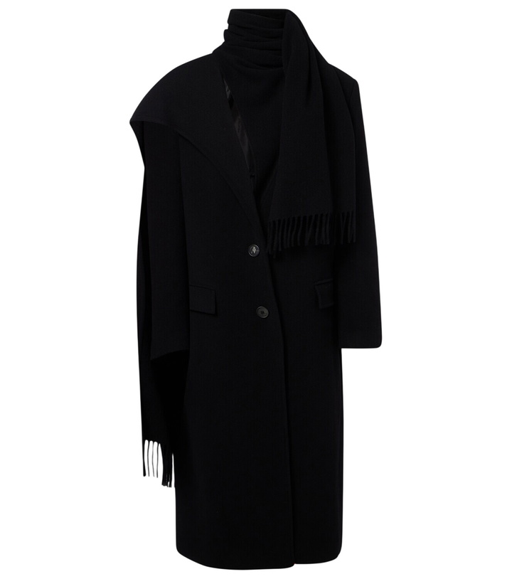 Photo: The Attico Scarf-detail wool and cashmere coat