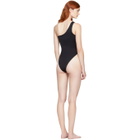 Myraswim Black Rhoads Single-Shoulder Swimsuit