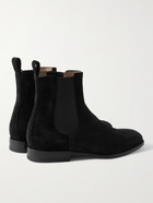 MANOLO BLAHNIK - Delsa Suede Chelsea Boots - Black