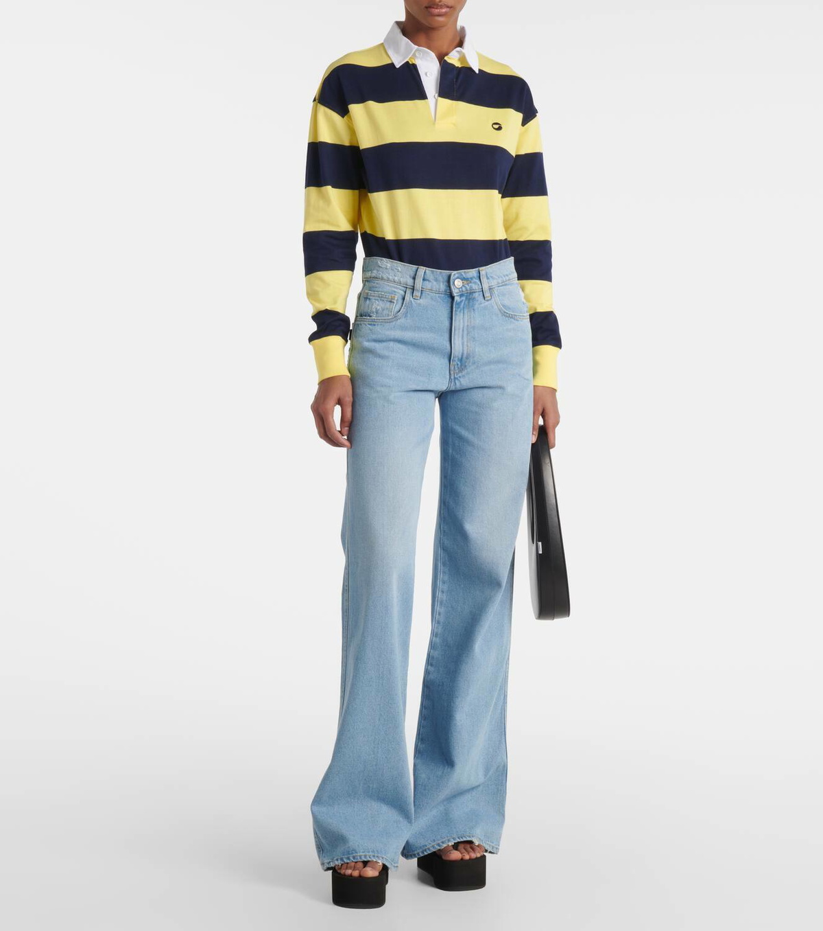 Coperni Striped cotton bodysuit
