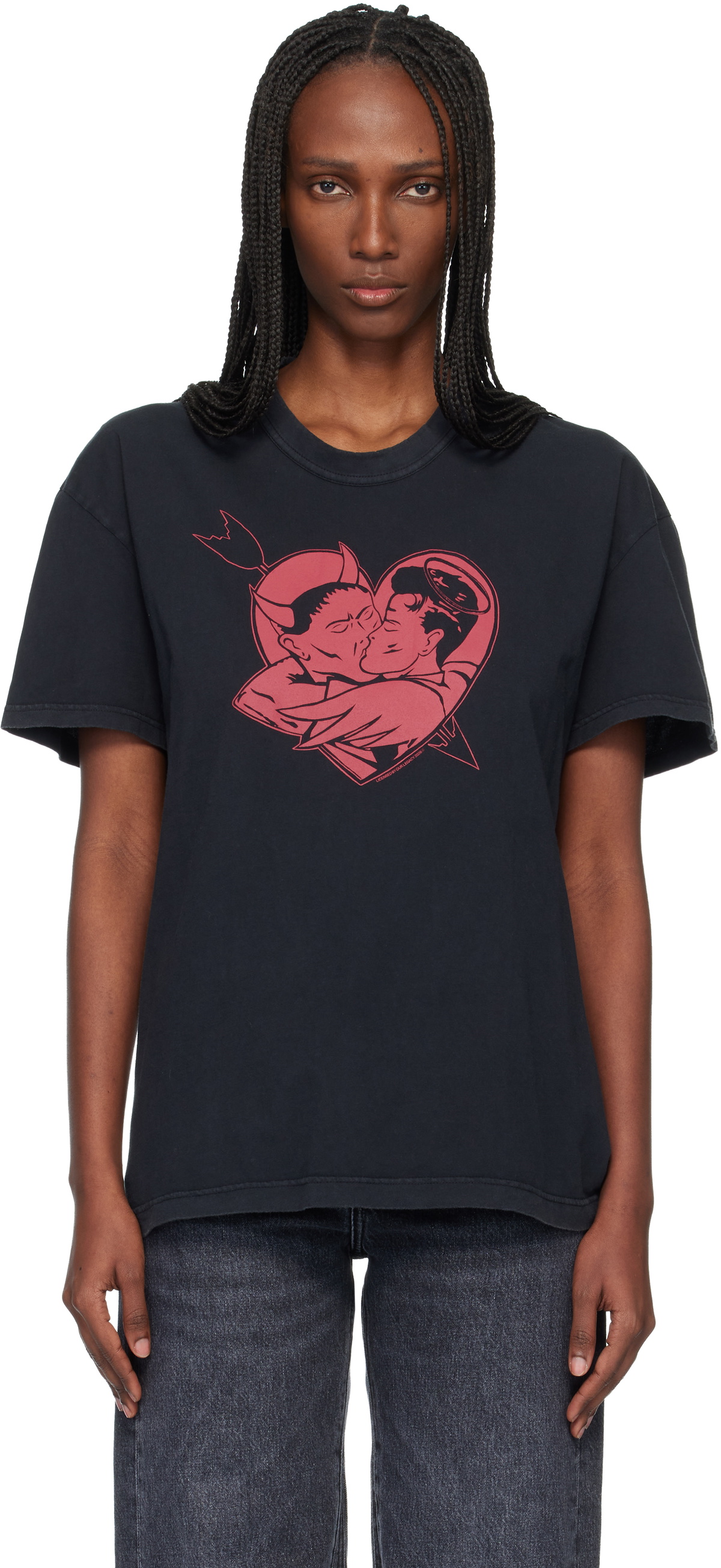 Our Legacy Black 'Swing Of Pendulum' T-Shirt Our Legacy