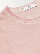 Mr P. - Cold-Dyed Organic Cotton-Jersey T-Shirt - Pink