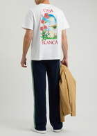 Casablanca LA Days Logo Cotton T-shirt White