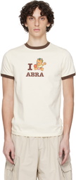 ABRA Beige 'I LOVE' Ringer T-shirt