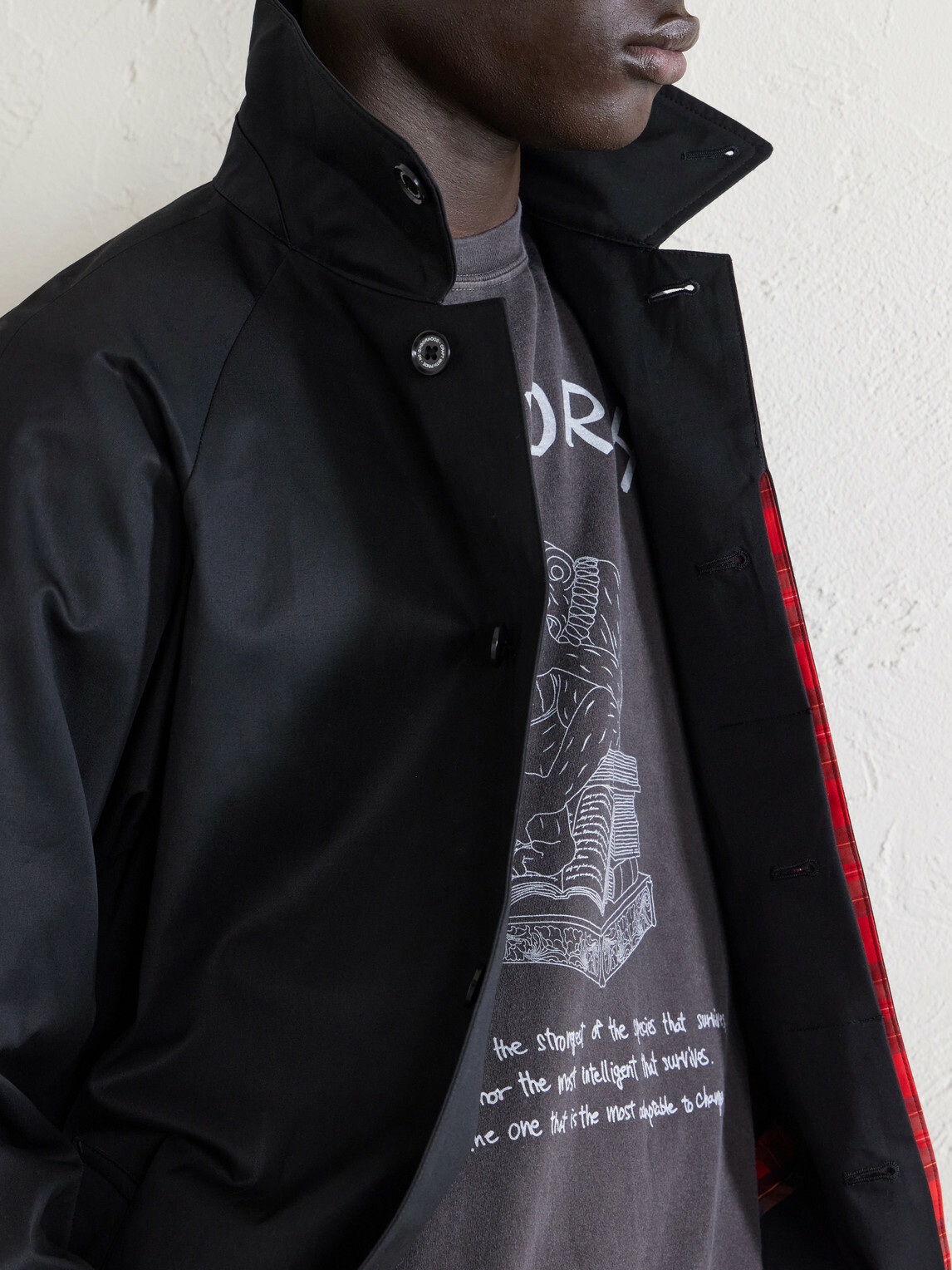 Neighborhood - Balcollar Cotton-Gabardine Trench Coat - Black