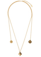 Chloe Charm-embellished Necklace - Gold - One Size