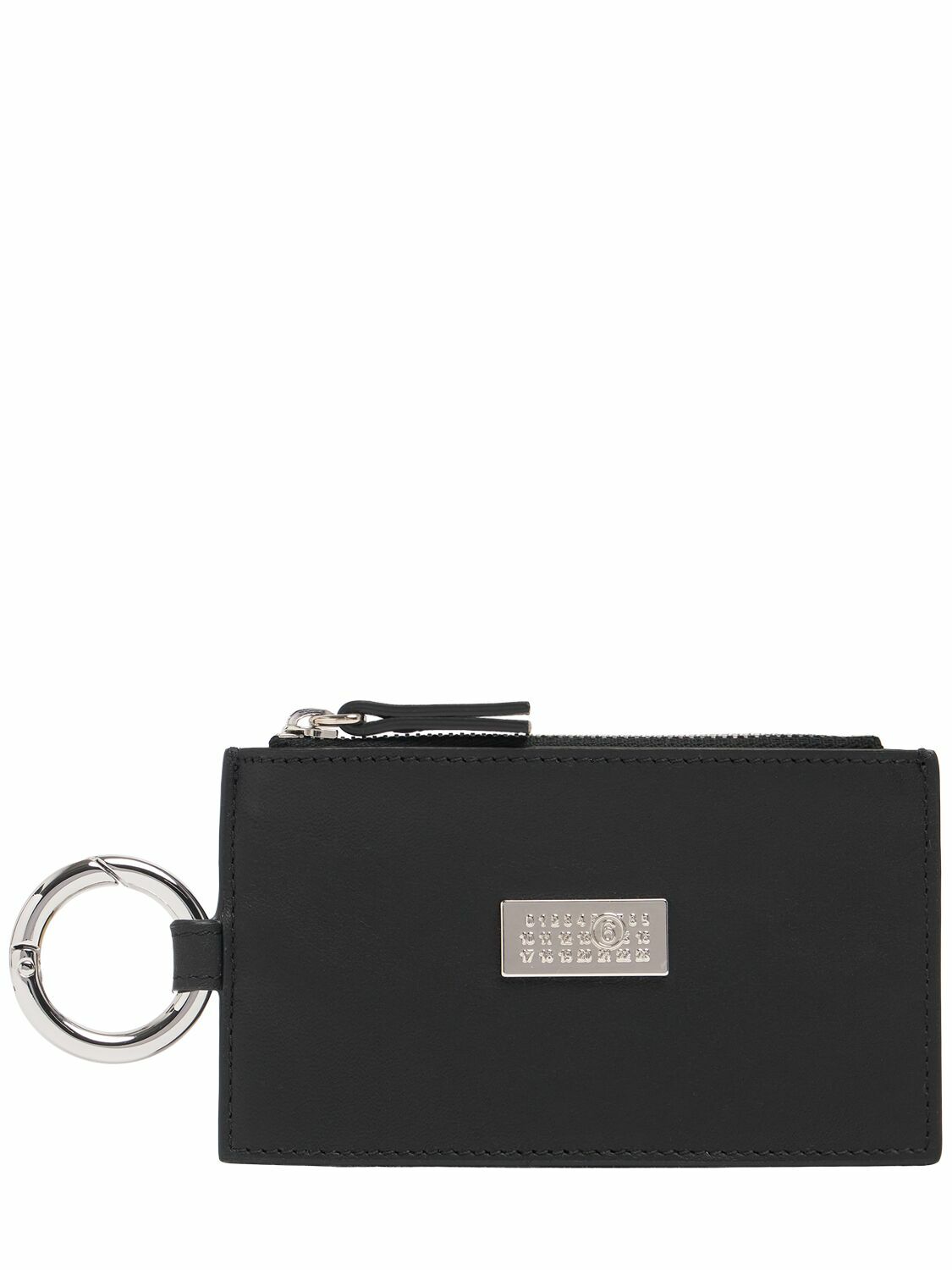 【MM6】Triangle 6 ジップアラウンド ウォレット MM6 Maison Margiela Black Triangle 6 Zip Around Wallet MM6