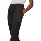 Amiri Black Fleece Military Lounge Pants