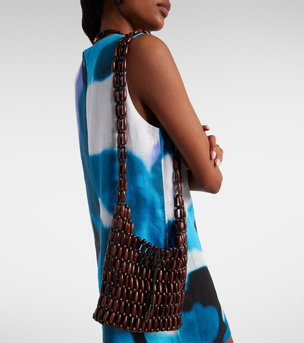 Staud Cornado beaded crossbody bag