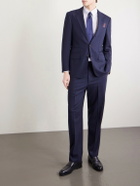 Dunhill - Straight-Leg Pinstriped Wool Suit Trousers - Blue
