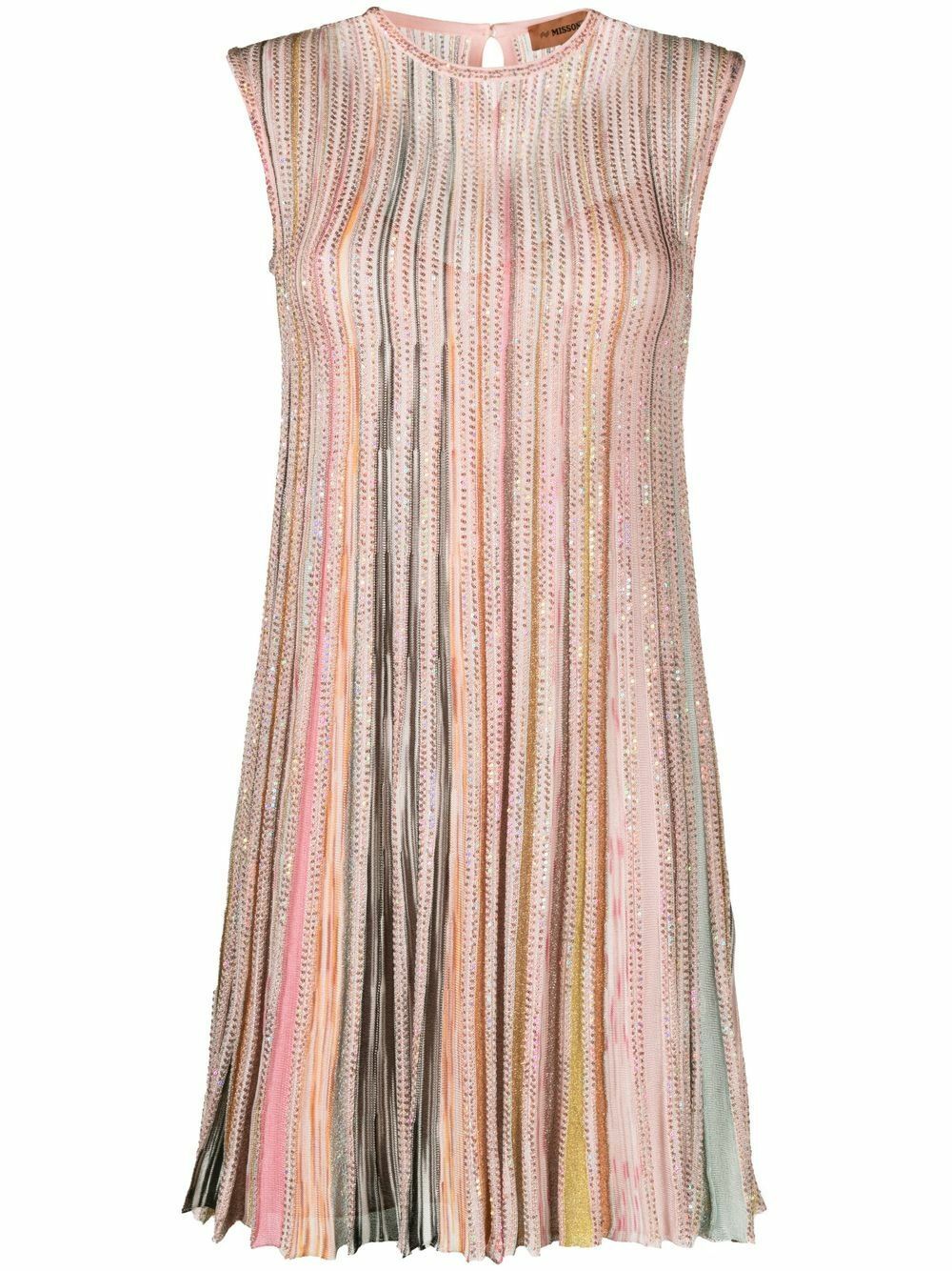Missoni Pleated Dress Pleated Knit Maxi Dress Missoni Sleeveless Dress  MISSONI Wave Long