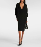 Ferragamo Cashmere-blend midi dress