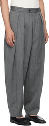 Hed Mayner Gray Wool Trousers