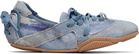 Acne Studios Blue Lace-up Leather Sneakers