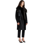 Loulou de Saison Black LOTTA Pony-Effect Leather Coat