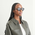 Loewe Eyewear Slim Square Sunglasses in Black/Grey 