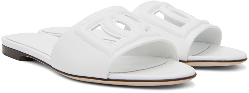 Dolce&Gabbana White Bianca Slides Dolce & Gabbana