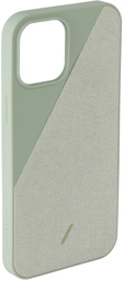 Native Union Green CLIC Canvas iPhone 12 Pro Max Case