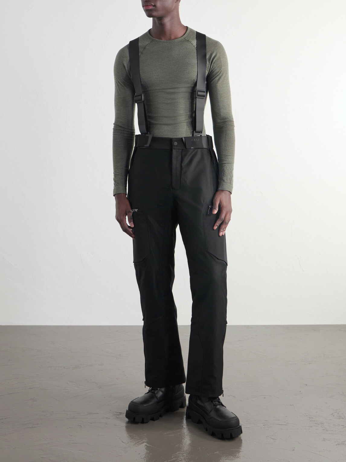 SEASE - Trace 2.0 Shell-Trimmed Coated Wool and Cashmere-Blend Twill Padded Ski Pants - Blue