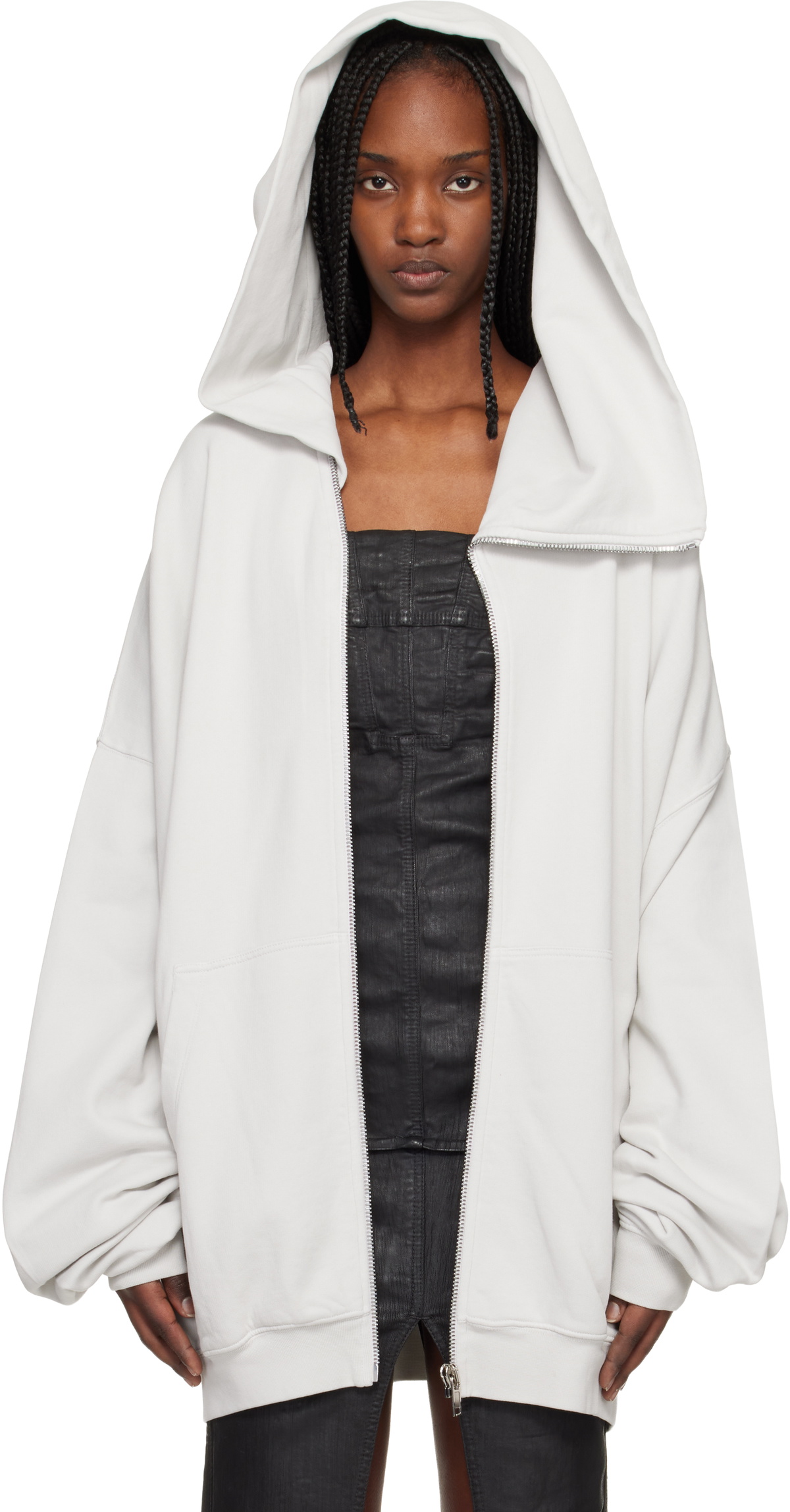 トップス Rick Owens DRKSHDW Mountain Hoodie White Rick Owens DRKSHDW: Off-White Temple Mountain Hoodie | SSENSE Canada