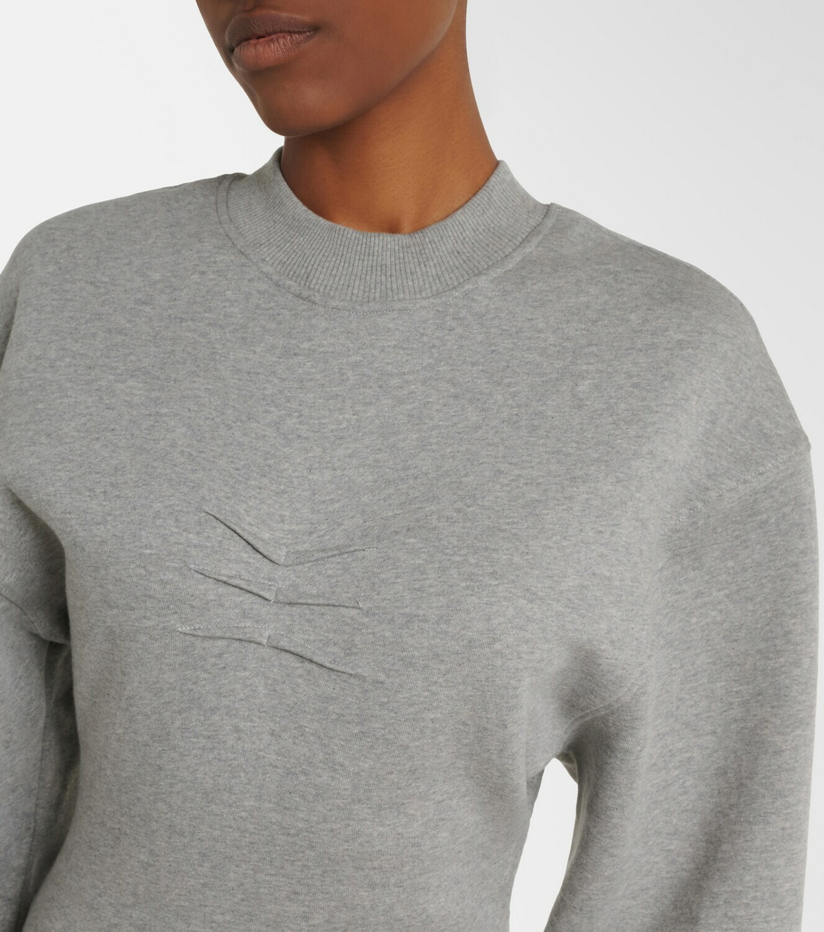 The Attico Cotton jersey sweatshirt dress