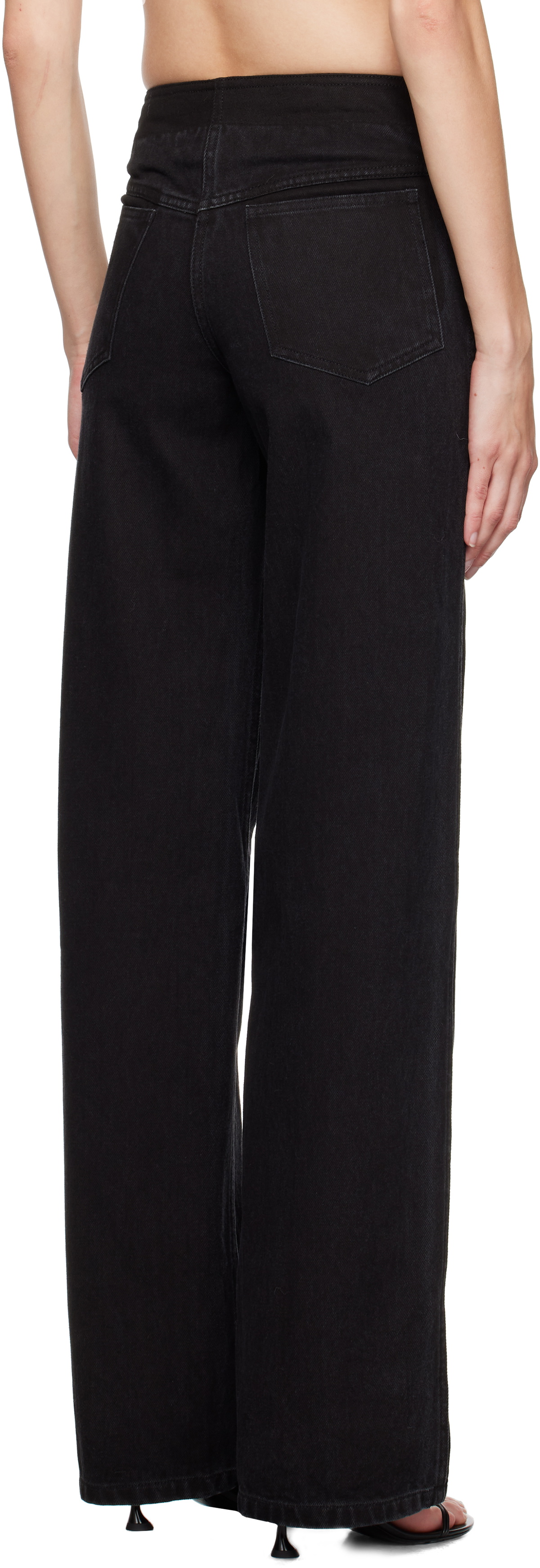 Christopher Esber Black Deconstruct Jeans
