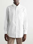 Loro Piana - Button-Down Collar Cotton Oxford Shirt - White