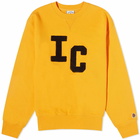 ICECREAM Men's Chenille Crew Sweat in Orange