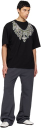 We11done Black Cross Necklace T-shirt