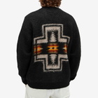 Pendleton Men's Shaggy Cardigan in Black Harding