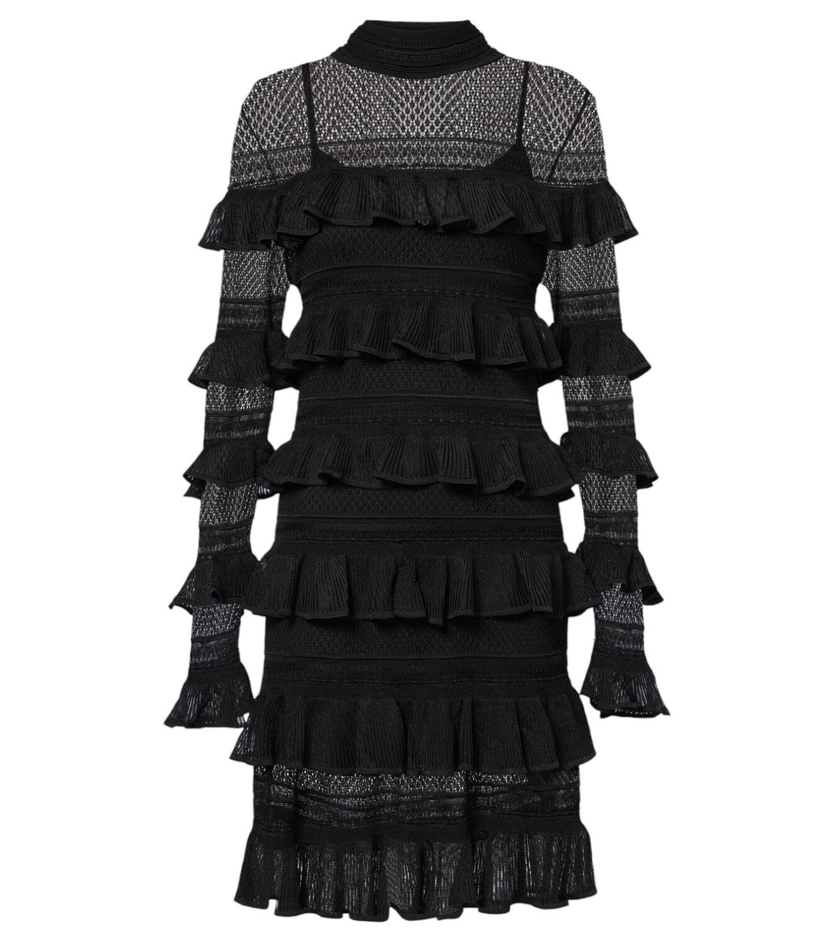 【Zimmermann】Crush High Neck Frilled knitted minidress Zimmermann Crush High Neck Frilled knitted minidress Zimmermann