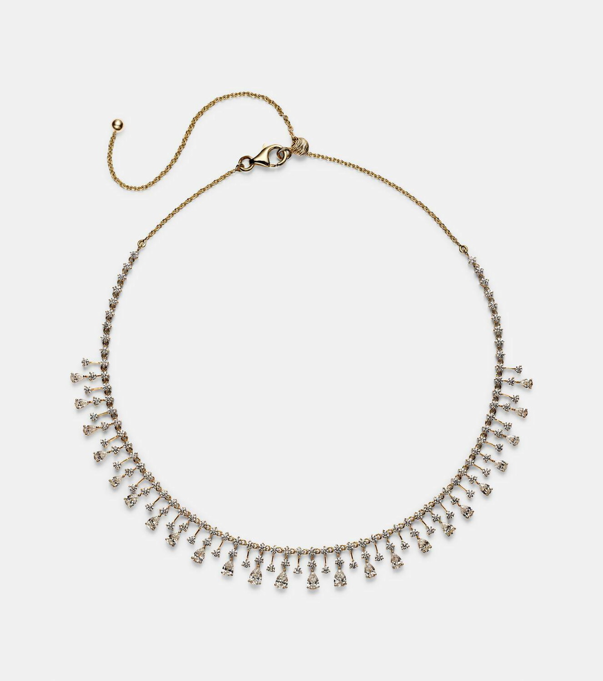 Kamyen 18kt gold choker with diamonds