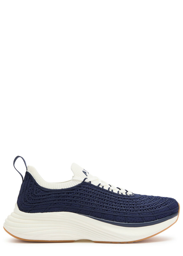 Photo: Athletic Propulsion Labs Techloom Zipline Knitted Sneakers Navy
