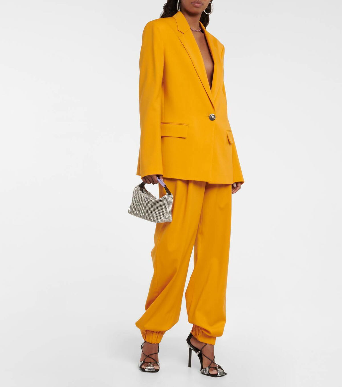 Eéra Moonbag embellished mesh shoulder bag