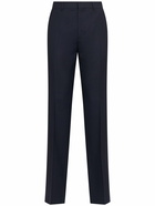 AMI PARIS Straight Fit Wool Gabardine Pants