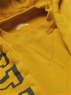 KAPITAL - Scarf-Detail Logo-Print Cotton-Jersey Hoodie