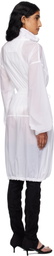 ALAÏA White Soft Nylon Bubble Parka