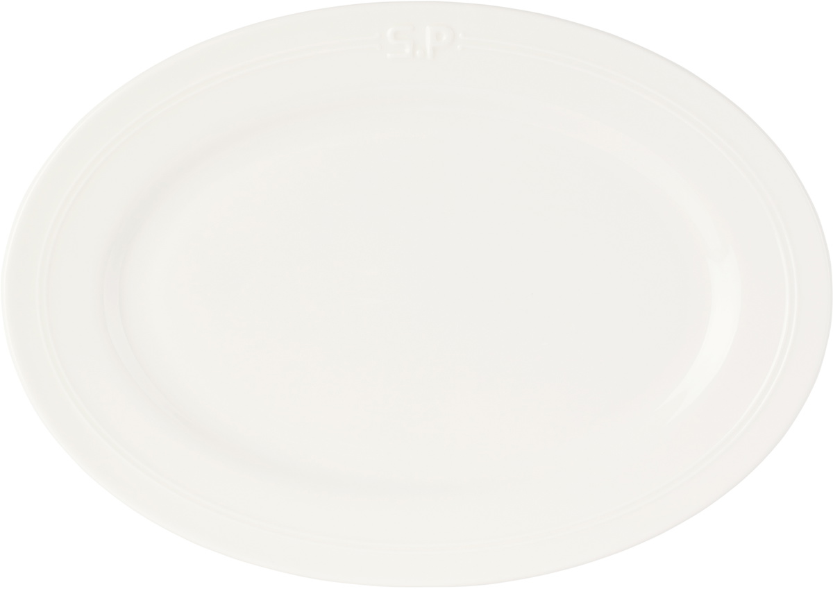 Service Projects White Métier SP Embossed Tray Serving Plate