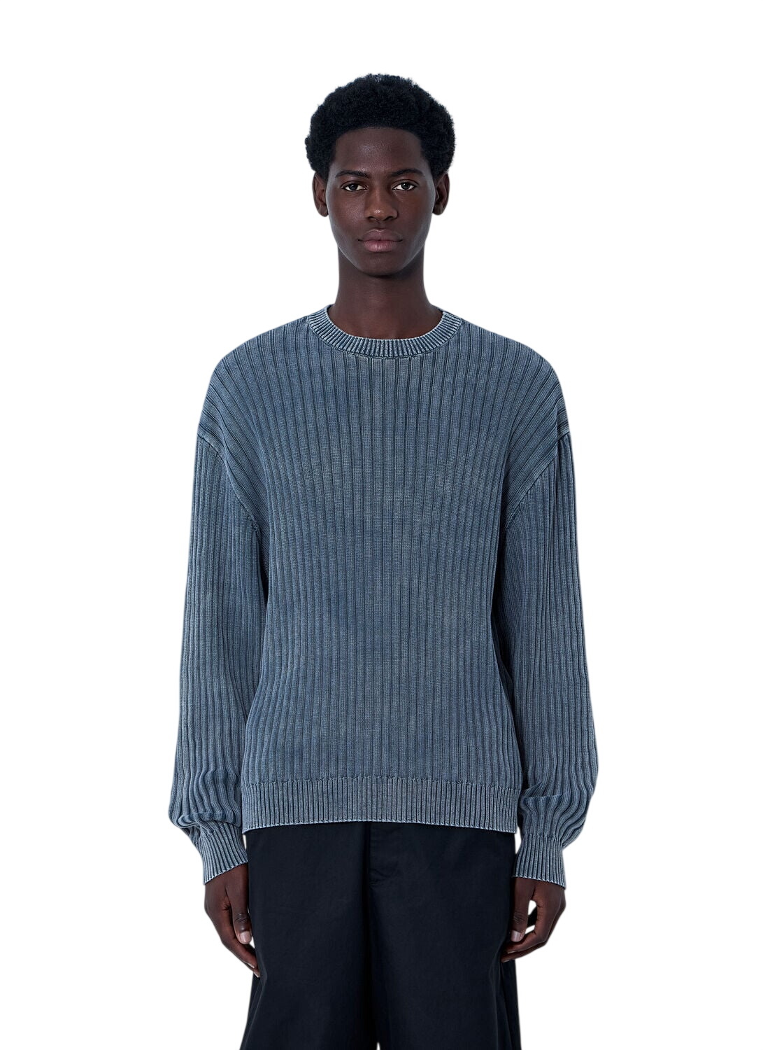 Balenciaga Black and Grey Checkered Sweater Balenciaga