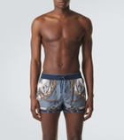 Dolce&Gabbana Printed swim trunks