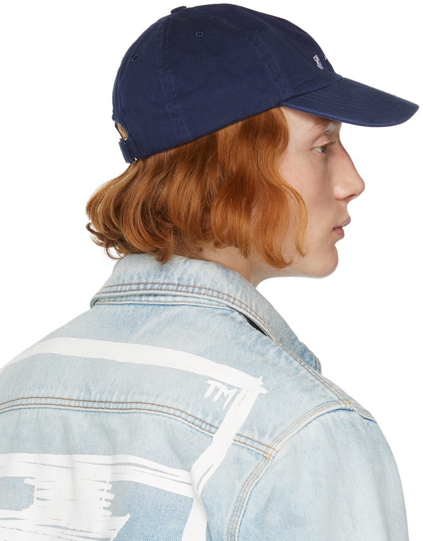 Off-White Navy Logo Baseball Cap Off-White Off-White Navy Logo Baseball Cap Off-White