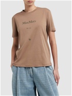 'S MAX MARA Quieto Cotton Jersey T-shirt with Logo