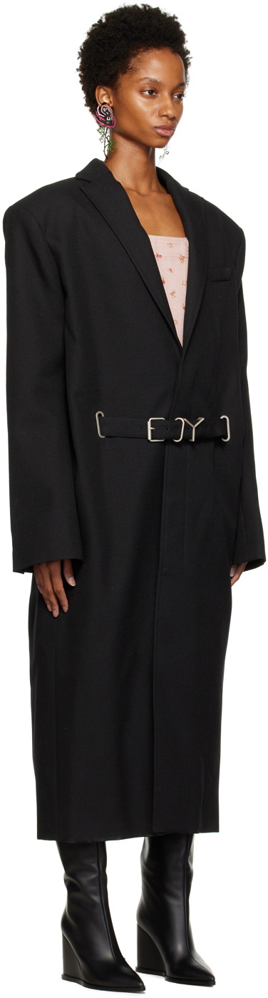 Y Project Women Black Cotton Coat main image 1