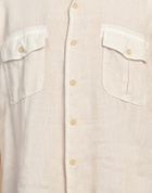 120% Lino Mens Shirt in Beige