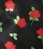 BERNADETTE Jackie floral satin midi dress